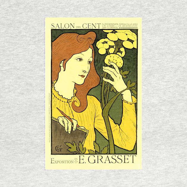 SALON DES CENT Poster by Eugene Grasset in 1894 for French Decorative Art Exposition by vintageposters